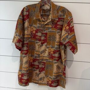 Tori Richard Casual Button Down Shirt Sz L